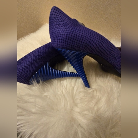 Rachel Rachel Roy Women's Purple & Blue Textured Heels Shoes size 9 1/2 M - Picture 8 of 16